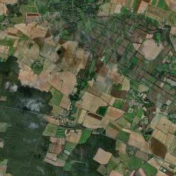 Vue aérienne des environs de Le village des toiles