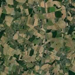 Vue aérienne des environs de Aire de stationnement camping-car de Chaunay