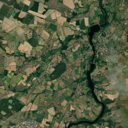 Vue aérienne des environs de Camping de L'Isle Jourdain