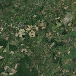 Vue aérienne des environs de Aire de camping-car à Saint-Bonnet-de-Bellac