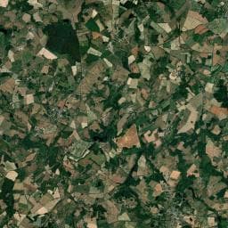Vue aérienne des environs de Camping Les Jonchères