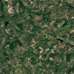 Vue aérienne des environs de Hondencamping Les Cerisiers