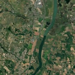 Vue aérienne des environs de Camping du Lac