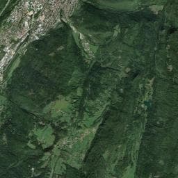 Vue aérienne des environs de Abri de la Bretouze