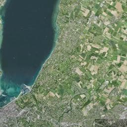 Vue aérienne des environs de TCS Camping Genève - Vésenaz
