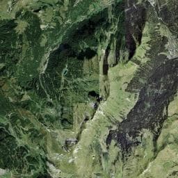 Vue aérienne des environs de Refuge de Chésery