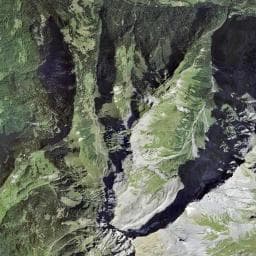 Vue aérienne des environs de La Tourche