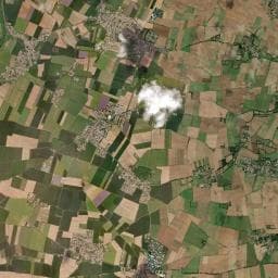 Vue aérienne des environs de Le Verger