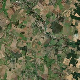 Vue aérienne des environs de Camping de L'Îlot de la Motte