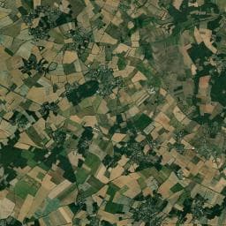 Vue aérienne des environs de Aire camping car - Mairé-L'Evescault