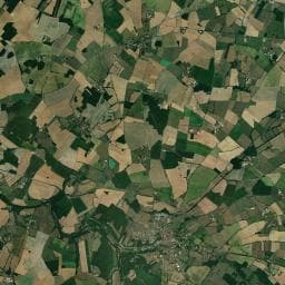 Vue aérienne des environs de Aire de camping-car à Asnois