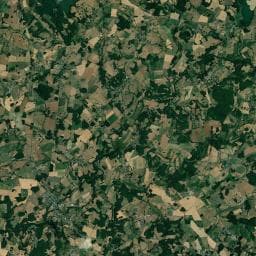 Vue aérienne des environs de Aire de camping-car à Fursac