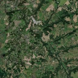 Vue aérienne des environs de Aire d'accueil Camping-Cars Saint-laurent