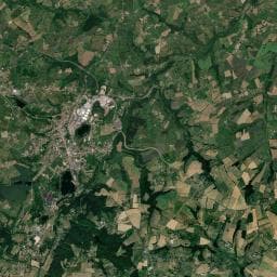 Vue aérienne des environs de Les Suchères