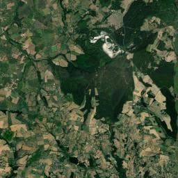 Vue aérienne des environs de Aire de camping-car à Nades