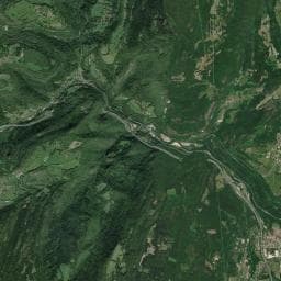 Vue aérienne des environs de Aire de la Michaille