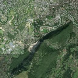 Vue aérienne des environs de Aire du Téléphérique du Salève