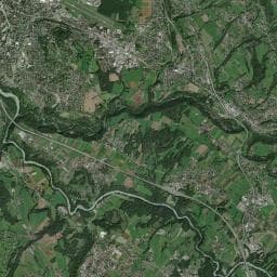 Vue aérienne des environs de Aire de Nangy Nord