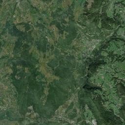Vue aérienne des environs de Refuge de la Vuagère