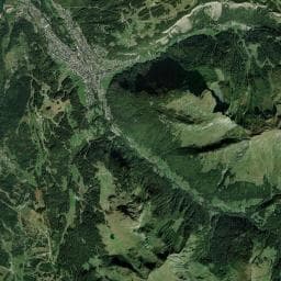 Vue aérienne des environs de Aire de stationnement Morzine