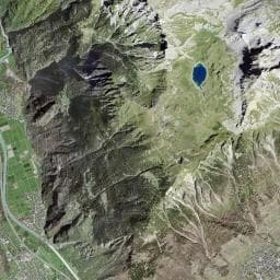 Vue aérienne des environs de Cabane du Demècre