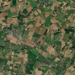 Vue aérienne des environs de Aire camping car - Chef-Boutonne