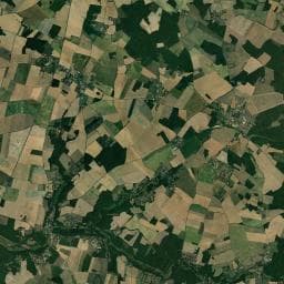 Vue aérienne des environs de Aire de camping-car Lizant