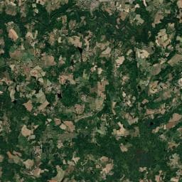Vue aérienne des environs de Camping de la Gartempe