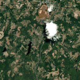 Vue aérienne des environs de Aire de camping-car à Bersac-sur-Rivalier