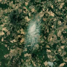 Vue aérienne des environs de Aire naturelle de camping de l’Ardour