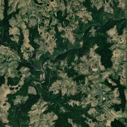 Vue aérienne des environs de Camping des Tarteaux