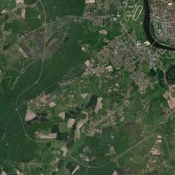 Vue aérienne des environs de La Roseraie