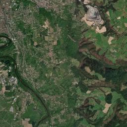 Vue aérienne des environs de Camping Beaurivage