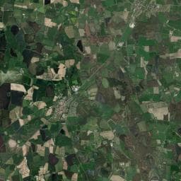 Vue aérienne des environs de Domaine de la Dombes