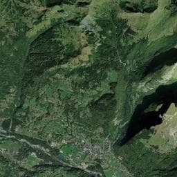 Vue aérienne des environs de Refuge de la Golèse