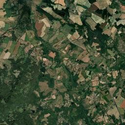 Vue aérienne des environs de Aire de camping-car de Berneuil
