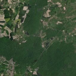 Vue aérienne des environs de Aire de camping-car à Saint-Sylvestre-Pragoulin