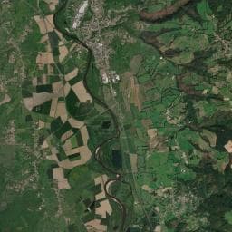 Vue aérienne des environs de Camping La Gravière