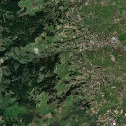 Vue aérienne des environs de Aire de camping-car à Saint-André-d'Apchon