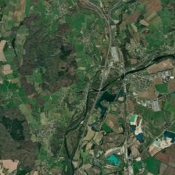 Vue aérienne des environs de Camping de l'Oiselon