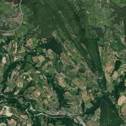Vue aérienne des environs de Aire de repos à Chessenaz
