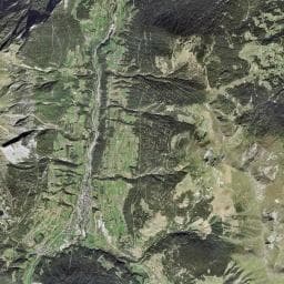 Vue aérienne des environs de Cabane du Col de Mille
