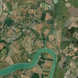 Vue aérienne des environs de Les Sablons