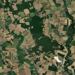 Vue aérienne des environs de Aire de camping Saint-Fraigne