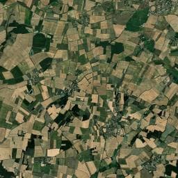 Vue aérienne des environs de Aire de stationnement camping cars Plan d'eau des 3 Fontaines