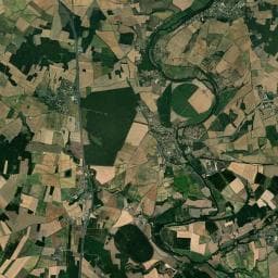 Vue aérienne des environs de Aire de camping-car à Verteuil-sur-Charente