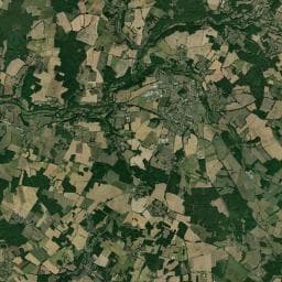 Vue aérienne des environs de Aire de camping-car à Vieux-Ruffec