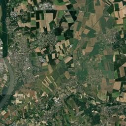 Vue aérienne des environs de Aire de camping-car à Jassans-Riottier