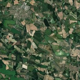 Vue aérienne des environs de Le Large