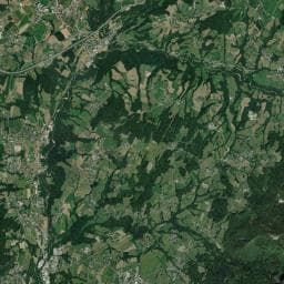 Vue aérienne des environs de Camping Moulin Dollay